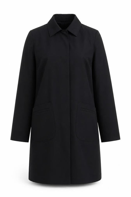Womens UK Size 14 Etam Black Overcoat