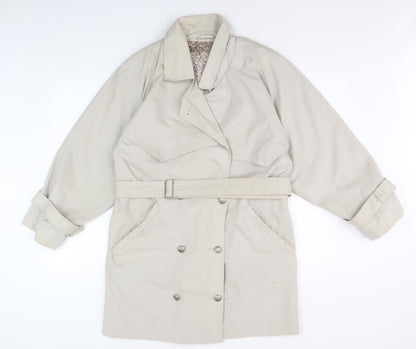 Womens UK Size 10 Dorothy Perkins Beige Trench Coat