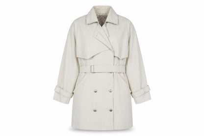 Womens UK Size 10 Dorothy Perkins Beige Trench Coat