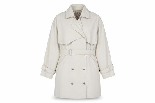 Womens UK Size 10 Dorothy Perkins Beige Trench Coat
