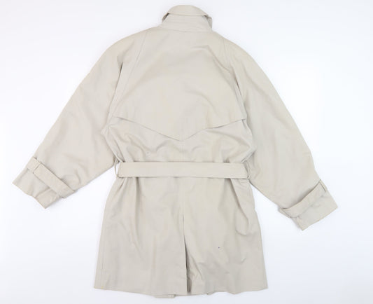 Womens UK Size 10 Dorothy Perkins Beige Trench Coat