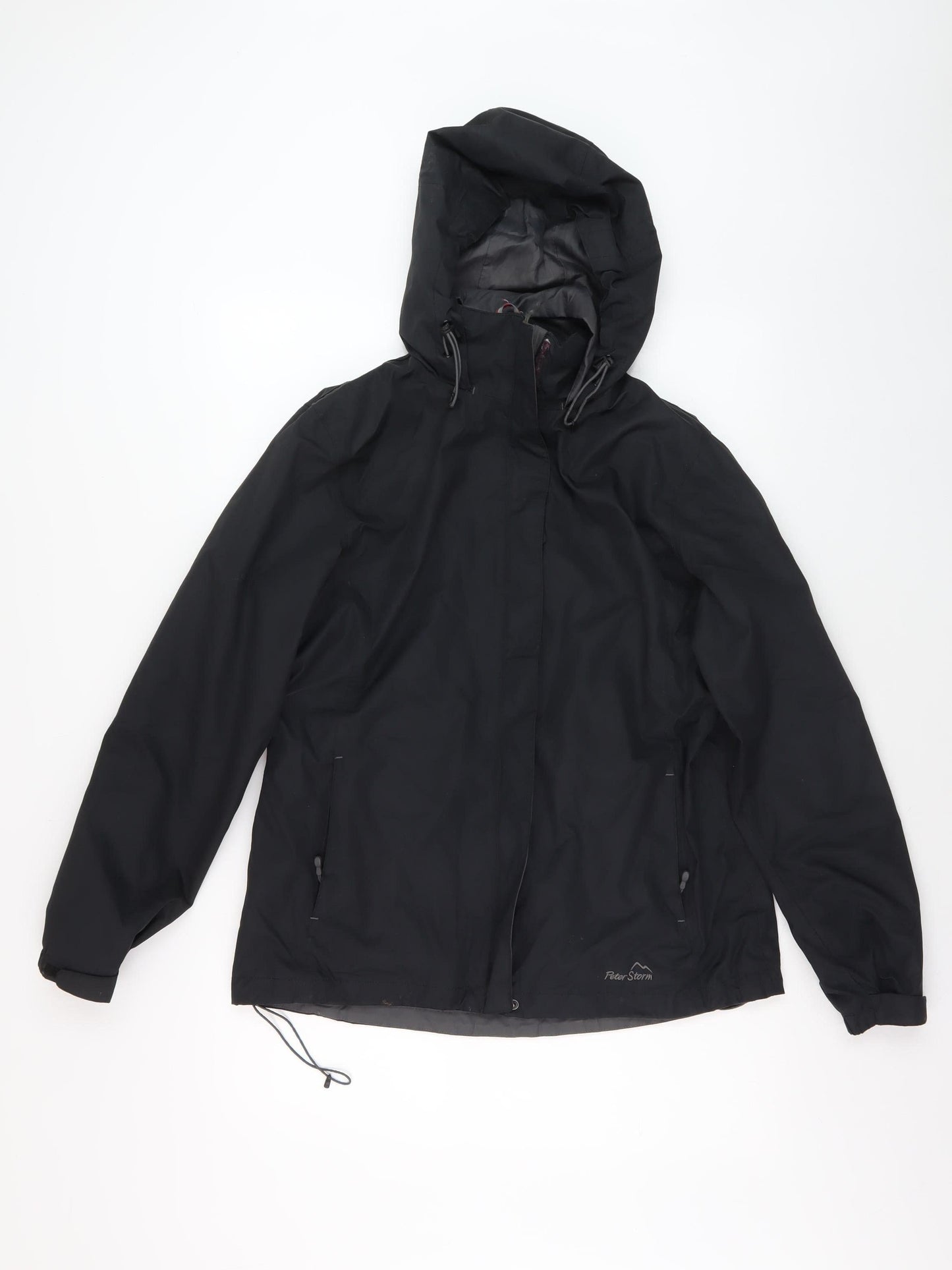 Womens UK Size 12 Peter Storm Black Anorak Coat