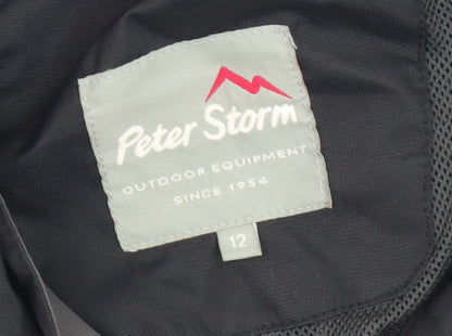 Womens UK Size 12 Peter Storm Black Anorak Coat