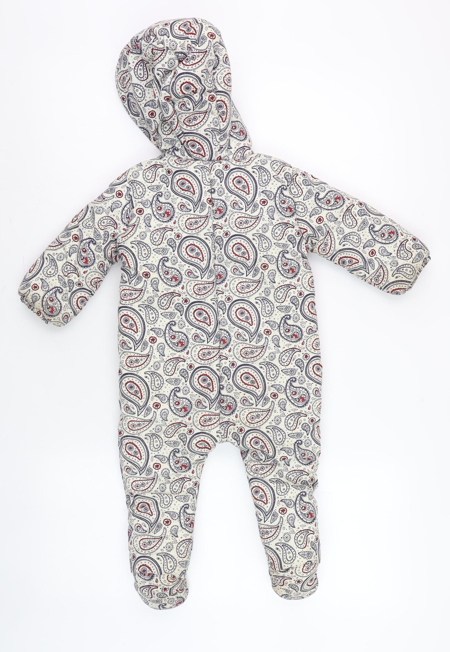 Louise Unisex Baby Multicoloured Paisley Snowsuit 6-12 Months