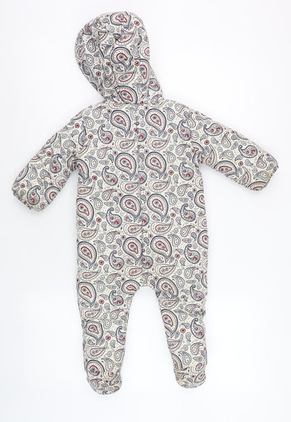 Louise Unisex Baby Multicoloured Paisley Snowsuit 6-12 Months