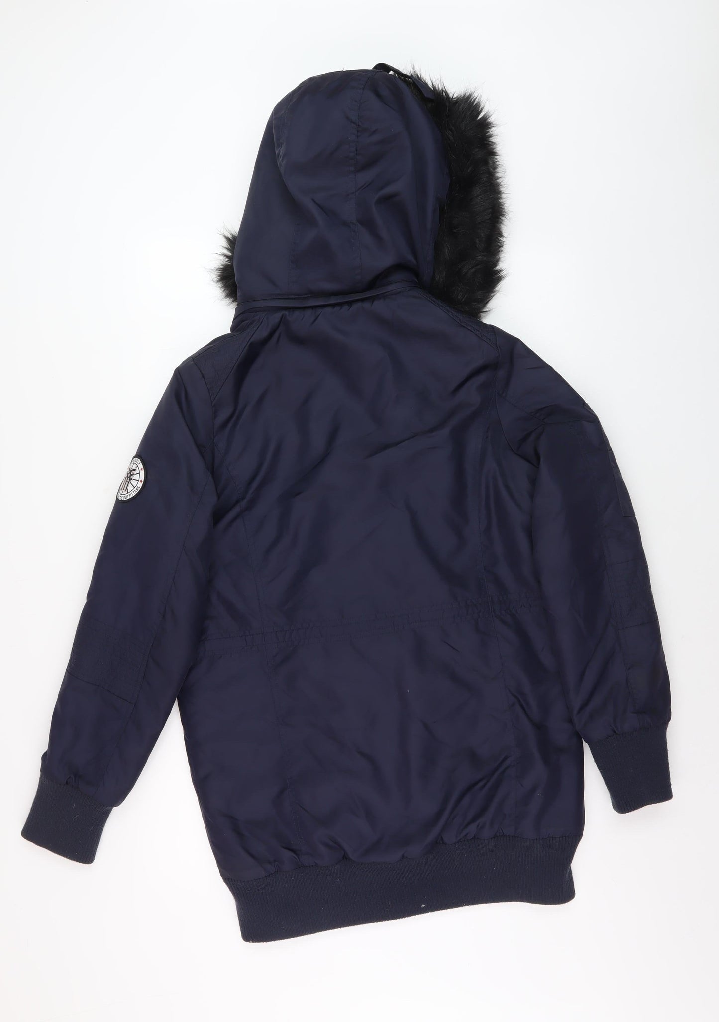 Mens UK Size S Fenchurch Blue Parka Coat