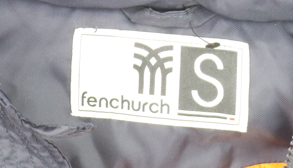 Mens UK Size S Fenchurch Blue Parka Coat