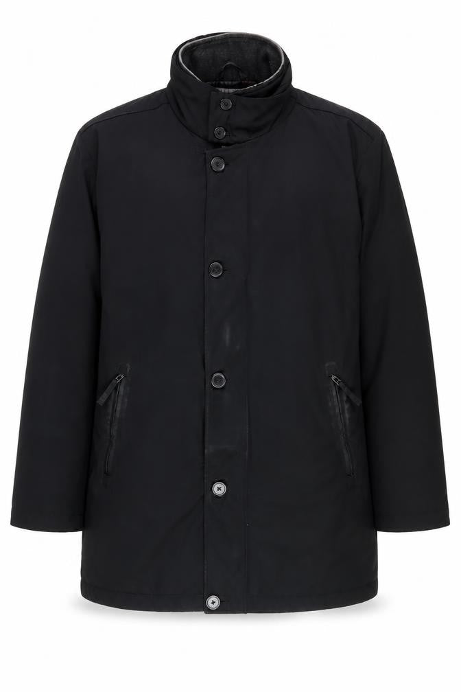 Mens UK Size XL Collezione Black Overcoat