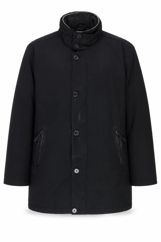 Mens UK Size XL Collezione Black Overcoat