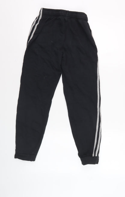 Adidas Boys Black Jogger Trousers, Size 12 Years