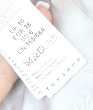 Topshop Women's Black Blazer Size 10 Regular Fit