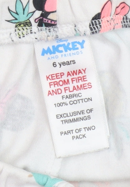Disney Girls Multicoloured Minnie Mouse Shorts 6 Years
