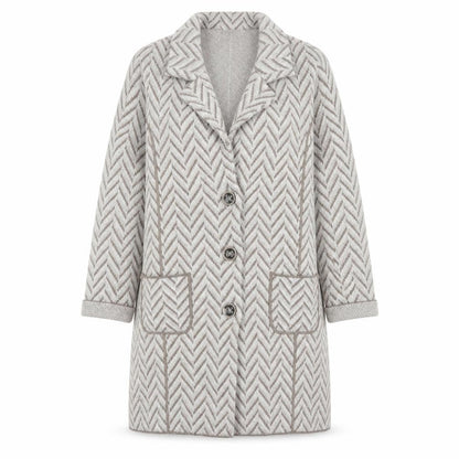 Womens UK Size 12 Faber Beige Cardigan Jumper