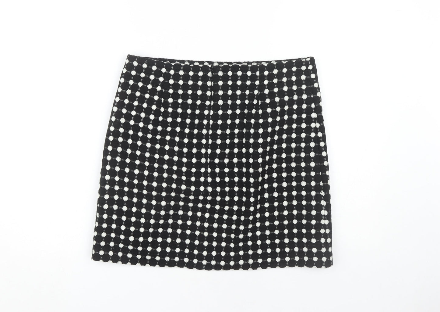 Marks and Spencer Women's Black Polka Dot Pencil Skirt