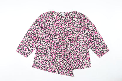 Womens UK Size 22 M&Co Pink Basic Blouse