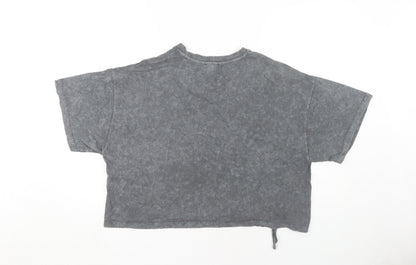 ASOS Women's Grey Cotton Relaxed T-Shirt Size 12