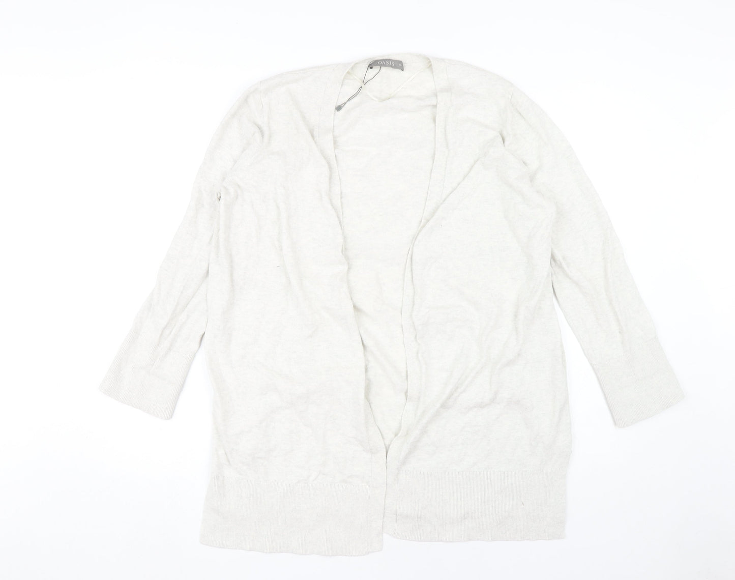 Womens UK Size XL Oasis Beige Cardigan Jumper
