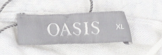 Womens UK Size XL Oasis Beige Cardigan Jumper