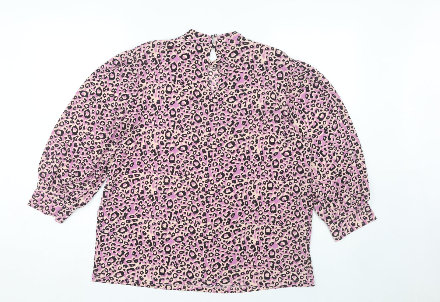 Womens UK Size L Oasis Pink Tunic Blouse
