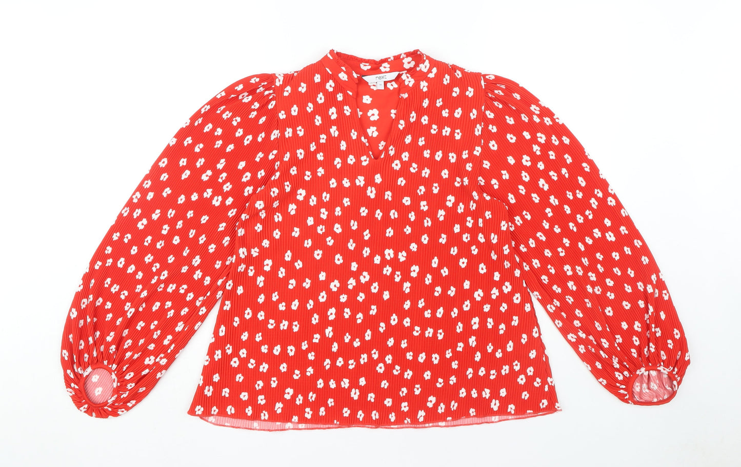 Womens UK Size 10 NEXT Red Basic Blouse