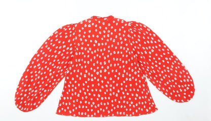 Womens UK Size 10 NEXT Red Basic Blouse