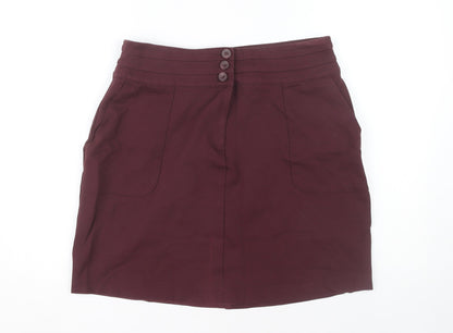 Marks and Spencer Women's Purple Knee Length Skirt Size 14
