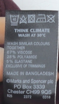 Marks and Spencer Women's Purple Knee Length Skirt Size 14