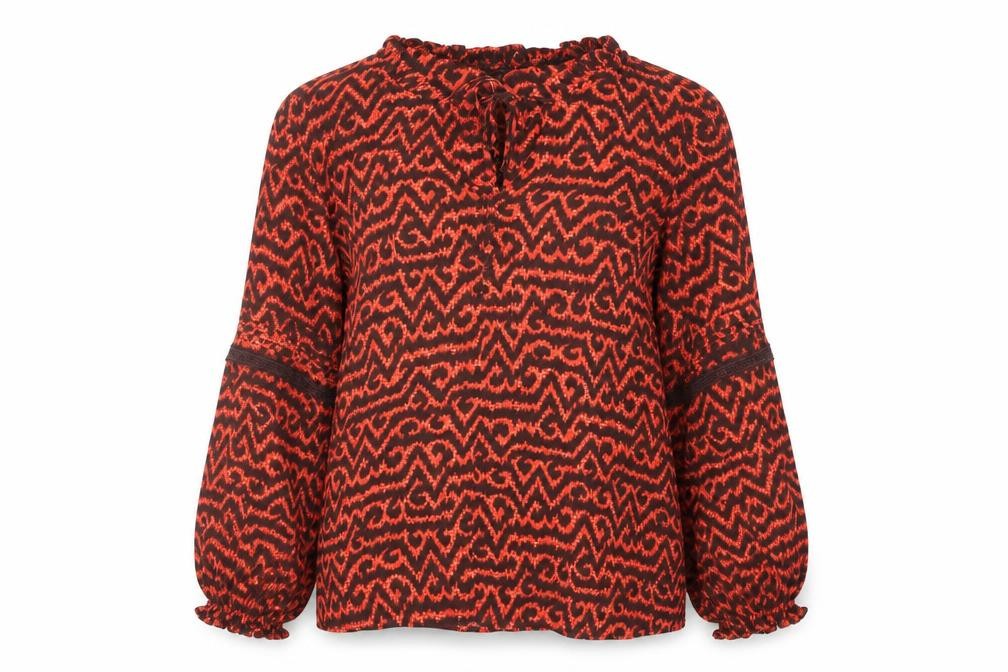 Womens UK Size 14 Marks and Spencer Red Basic Blouse