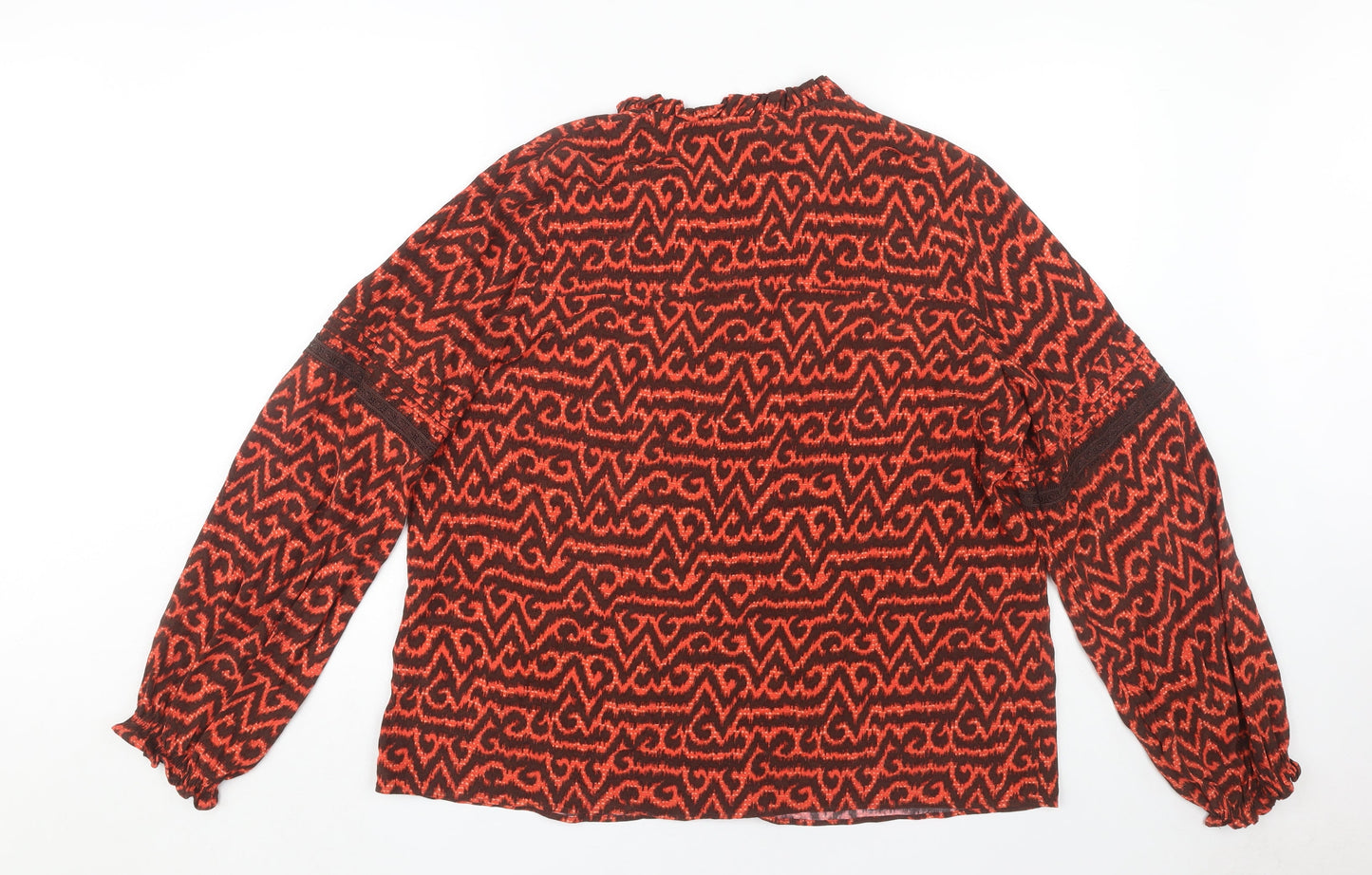 Womens UK Size 14 Marks and Spencer Red Basic Blouse