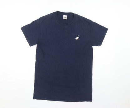 G&G Unisex Adults Blue T-Shirt, Size S, Crew Neck
