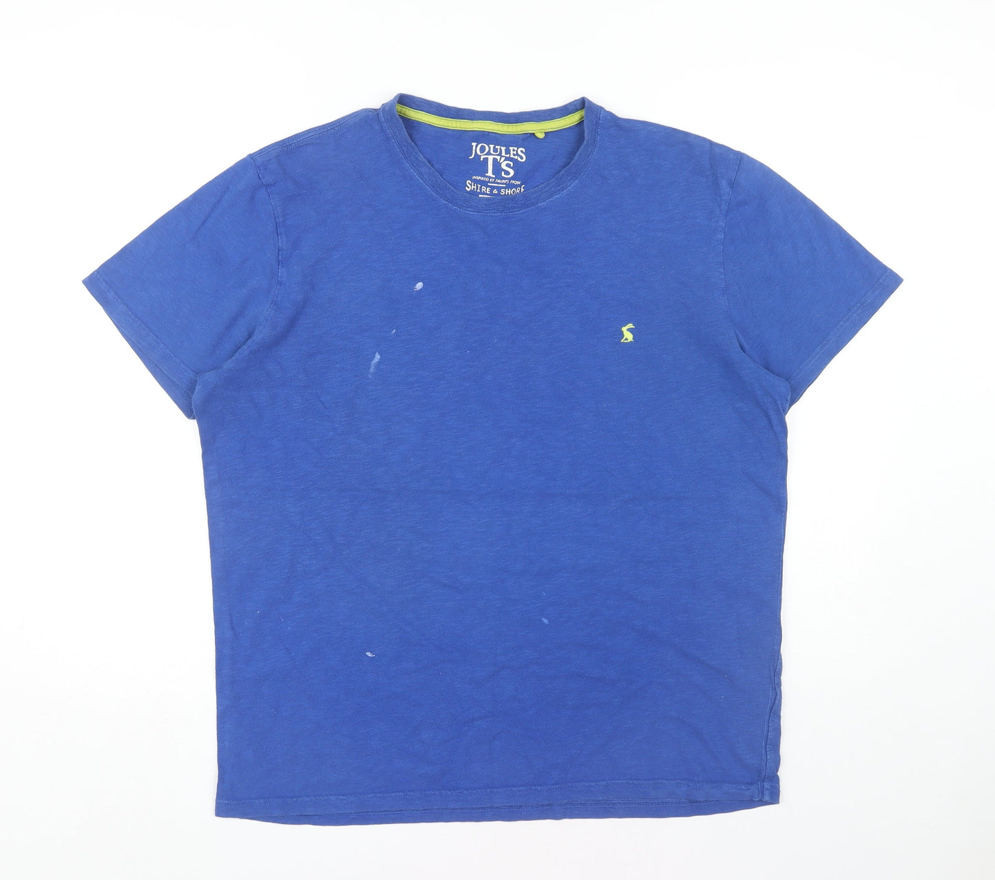 Joules Men's Blue Crew Neck T-Shirt - Size L