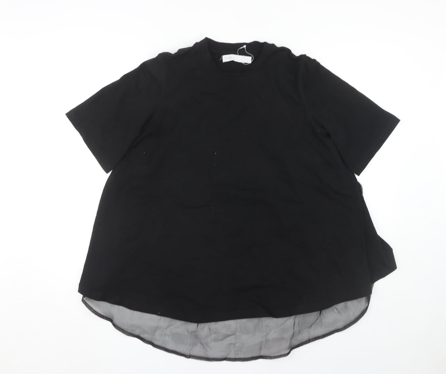 Womens UK Size 10 ASOS Black Basic Blouse