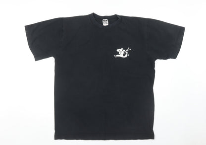 Kazuyoshi Men’s Black XL Graphic Print T-Shirt