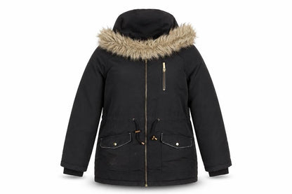 Womens UK Size S Oasis Black Parka Coat