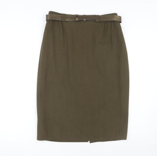 GOLD by Michael Women's Brown Pencil Skirt Size 14