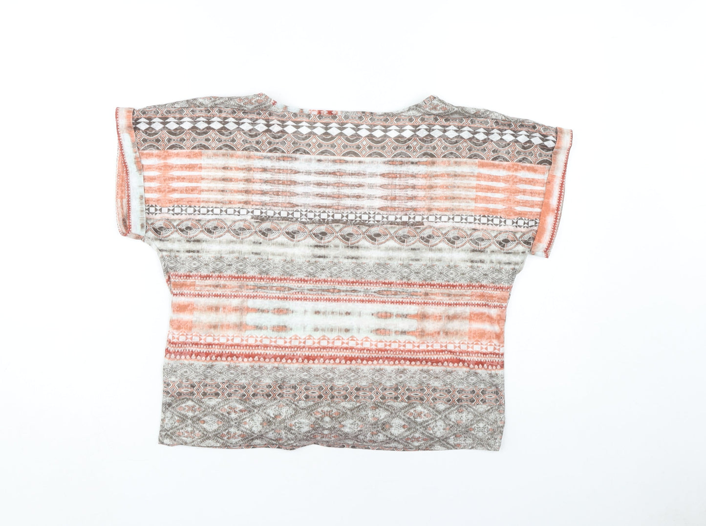 Womens UK Size M Wallis Multicoloured Tunic T-Shirt