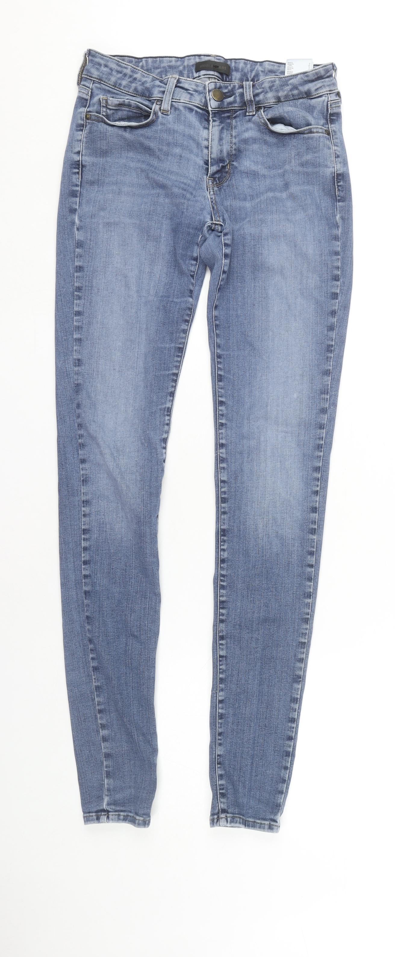 Uniqlo Women's Blue Skinny Jeans, Size 25