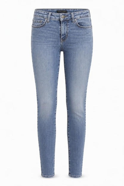 Womens UK Size 25 Uniqlo Slim Fit Skinny Blue Jeans