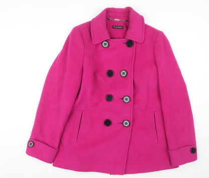 Womens UK Size 14 Planet Pink Pea Coat