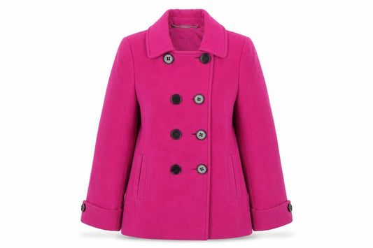 Womens UK Size 14 Planet Pink Pea Coat