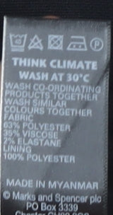 Marks and Spencer Women's Black Pencil Skirt Size 14