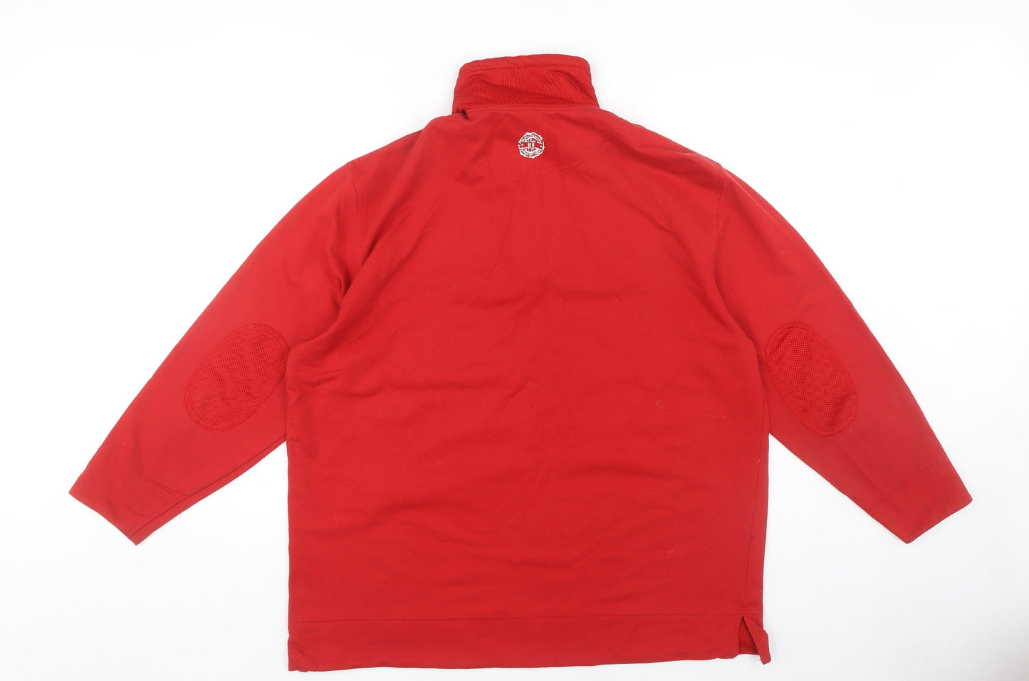 Roberto Sarto Red XL Men's Half-Zip Sweatshirt