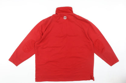 Roberto Sarto Red XL Men's Half-Zip Sweatshirt