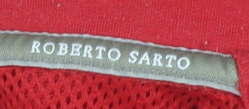 Roberto Sarto Red XL Men's Half-Zip Sweatshirt
