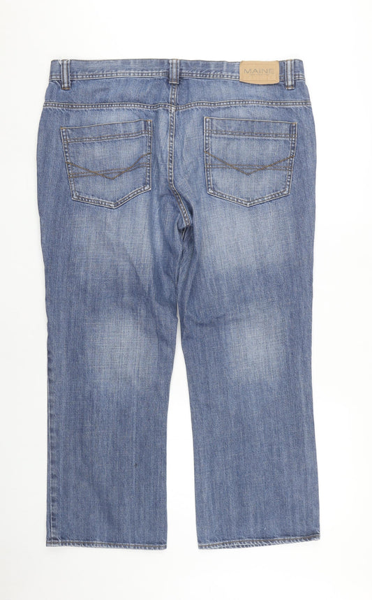 Maine New England Men's Blue Bootcut Jeans, Size 40S