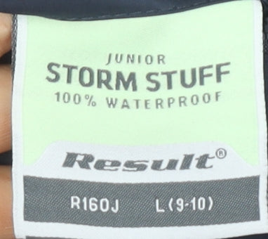 Result Boys Blue Waterproof Rain Coat 9-10 Years
