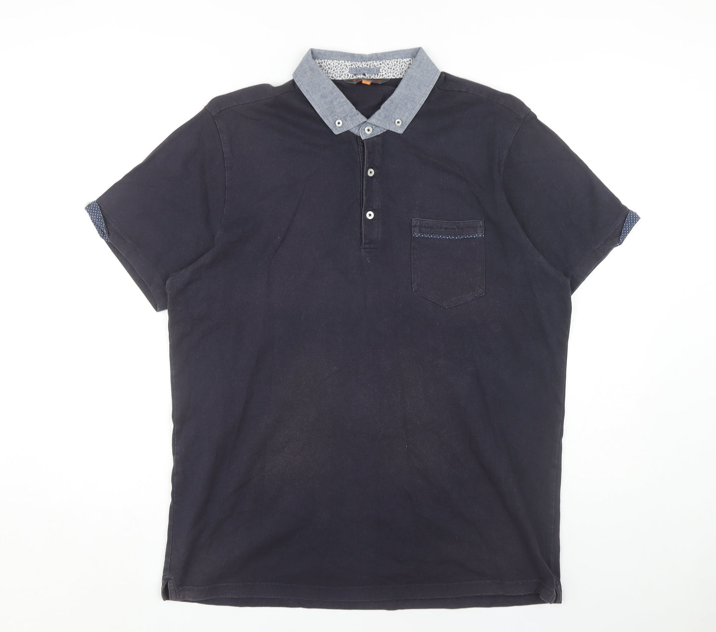 Mens UK Size XL Ben Sherman Cotton Polo Shirt