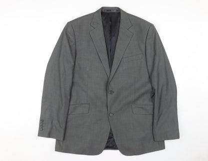 Dehavilland Men's Grey Regular Fit Blazer 42