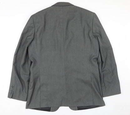 Dehavilland Men's Grey Regular Fit Blazer 42