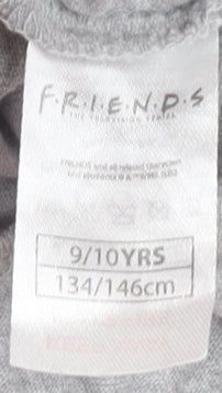 Friends Girls Grey T-Shirt Dress 9-10 Years TV Casual